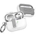 2025 for Airpods Pro 3 Protective Case Phone Stand Design with Cleaner Kit Magnetic Automatic Lock for Airpods Pro 3(Sand Stone). 