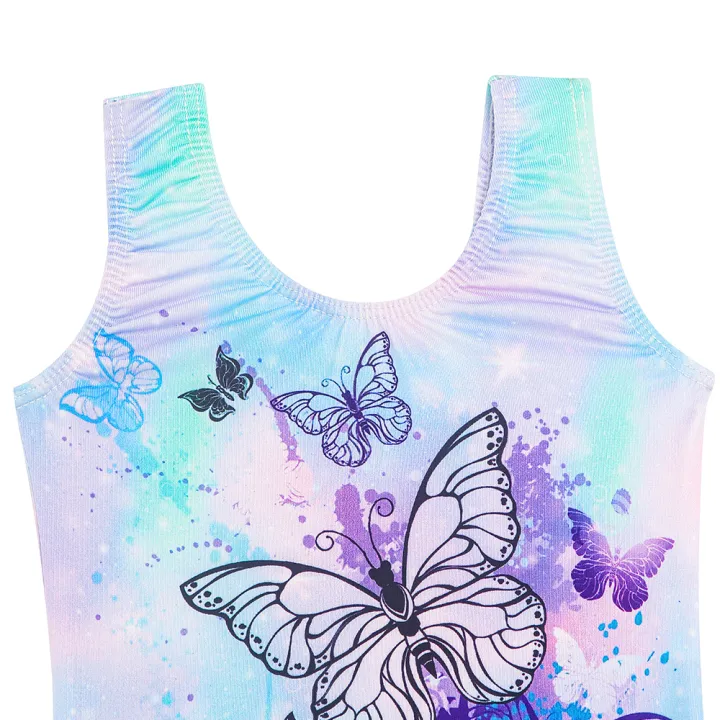 Girls%20Gymnastics%20Leotards%20Toddler%20Unitard%20Biketard%20Clothes%20Cute%20Kid%20Tumbling%20Dance%20Outfit%20with%20Matching%20Shorts%20-%20Image%203