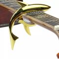 Guitar Zinc Alloy Shark Capo For Acoustic And Electric Guitar With Good Hand Feeling | No Fret Buzz And Durable. 