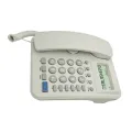 KX T2027CID Corded Phone, Landline Phone with LCD Display Desktop Phone for Home Office Hotel, Telephones Landline Corded with Semi Handsfree Call, Caller ID, 24 Ringtones(White, Black). 