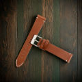 First Layer Calfskin High-Grade Retro Brown Stitching Watch Strap Quick Release Switch Ear Soft Comfortable Leather Watch Strap. 