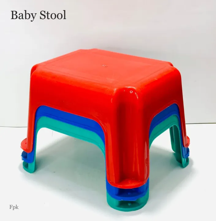 Plastic Stool for Bathroom and Kitchen, Sturdy Anti Sleep