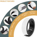 1Meter Self Adhesive Magnetic Tape Rubber Magnet Tape Strong Flexible Magnet Stripe for Refrigerator Photo Posters 39.37inch. 