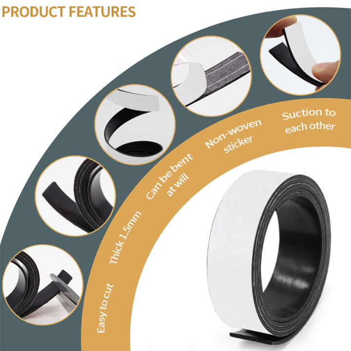 1Meter%20Self%20Adhesive%20Magnetic%20Tape%20Rubber%20Magnet%20Tape%20Strong%20Flexible%20Magnet%20Stripe%20for%20Refrigerator%20Photo%20Posters%2039.37inch%20-%20Image%203