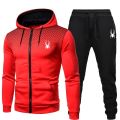 2025 popular two-piece men's sportswear jogging suit sportswear hooded sweatshirt zipper sweatshirt autumn and winter clothing.