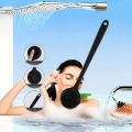 Silicone Bath Brush Long Handle Double-Sided Extended Bathing Scrubbing Massage Brush Back Scrubber for Men and Women.