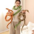 200CM/300CM Realistic Rattlesnake Black Man Snake Bar Stuffed Plush Toys Funny Snake Doll Children's Plush Dolls. 