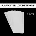 5Pcs/Set Toughness Plastic-Steel Insert Sheet Nano Doors Unlock Joggling Bypass Tools Lock Locksmith DIY Opener 230mmx80mm.