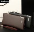 Men's leather long wallet. 