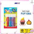 Amos puffy paint color gel puffy paint fabric for kids fluffy when heated (Model 6 colors). 