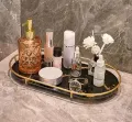 ‎Makeup Storage Rack, Cosmetic Storage Shelf, Makeup Organizer, Dressing Table, Makeup and Perfume Organizer, 3 round Floors 1 round floor. 