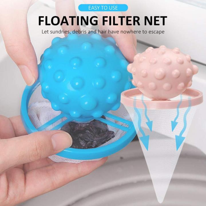 Washing Machine Floating Mash Filters Laundry Balls, Decontamination Anti-Winding Washing Machine Balls, Dryer Balls Laundry Scrubbing Balls Tangle-Free for Washing Machine