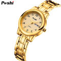 POSHI Original Waterproof Quartz Watch for Women Fashion Ladies Bracelet Luxury Stainless Steel Strap Date Week Women's Watches. 