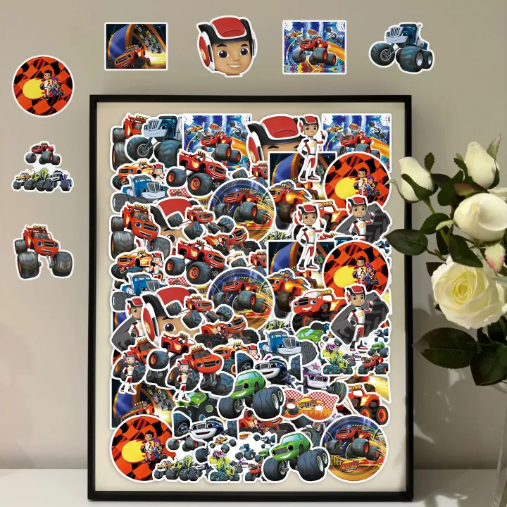 50%20Piece%20Blaze%20and%20the%20Monster%20Machines%20Stickers%20Waterproof%20DIY%20For%20Phones%20Laptop%20Car%20Sticker%20Creative%20Home%20Decal%20-%20Image%207