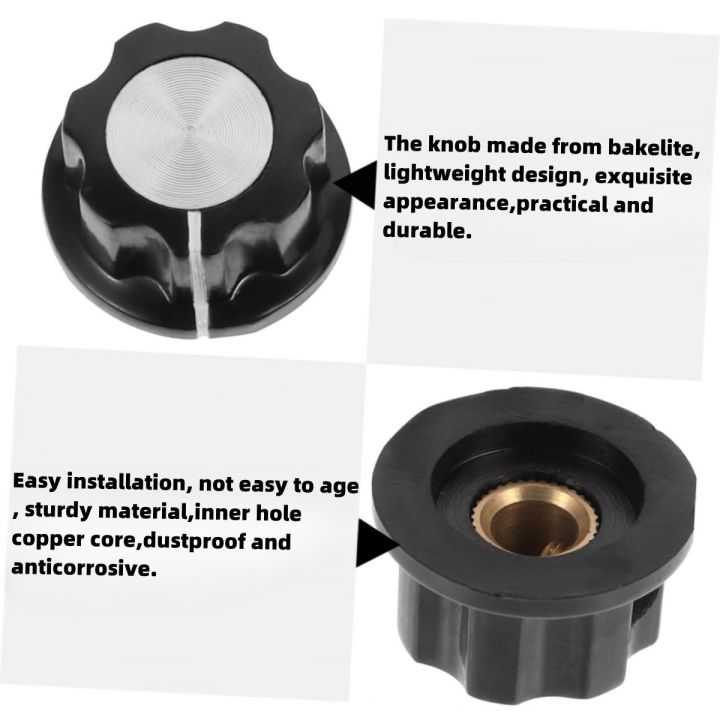 Miwayer%2010Pcs%20Potentiometer%20Volume%20Control%20Knob/6.35mm%20Shaft%20w/Set%20Screw%20/for%20Guitar%20Effect%20Sound%20Pedal%20Replacement%20-%20Image%204