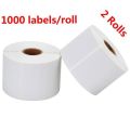 Barcode Label Sticker Roll 1000 Stickers 38mm × 28mm Pack of 2 Rolls. 