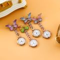 【New design】1PC Cute Butterfly shaped Nurse Watch Student Fashion Watch Skill Exam Form Competition Timing Table Pin Table. 