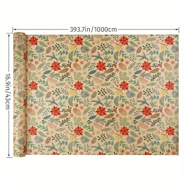1%20Roll%2010m%20Large%20Size%20Christmas%20Themed%20Gift%20Wrapping%20Paper%20Plant%20Leaves%20Flowers%20Decoration%20Kraft%20Paper%20DIY%20Gift%20Wrapping%20Supplies%20-%20Image%203