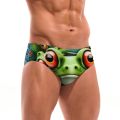 Wacky Frog Swim Trunks Quick-drying Breathable Non-slip Men's Triangle Swim Trunks Water Sports Surfing Fitness Edgy Swimwear.