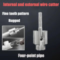 Universal Internal External Pipe Threading Tool Compact Durable Hand Tool for Fast Pipe Fittings and Plumbing Repairs. 
