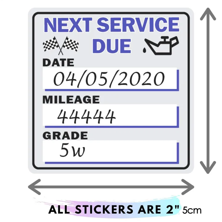 Auto Service Stickers 250 Sheets Car Service Stickers For Windshield ...