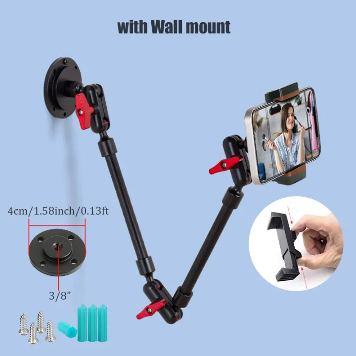 BFOLLOW%2032"%2022"%20Smartphone%20Bracket%20Magic%20Arm%20for%20Camera%20Articulated%20Flexible%20Wall%20Mount%20Desk%20Clamp%20Tablet%20Webcam%20%20Stand%20-%20Image%204