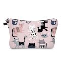 Deanfun Colorful Pretty Cosmetic Bag 3D Printed Waterproof Makeup Bag For Women with cat. 