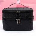 Large Capacity Makeup Bag Double Zip Women Cosmetic Bag Bathing Pouch Travel Toiletries Organizer Waterproof Storage Make Up Cas.