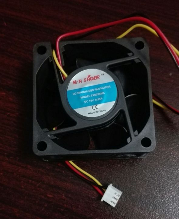 DC 12v Cooling fan 6cm x 6cm for 12v UPS Inverters Chargers Power Supply