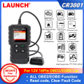LAUNCH X431 CR3001 Code Reader Support OBDII / EOBD Creader 3001 OBD2 Car Diagnostic Tools Professional OBD 2 Scanner PK ELM327. 