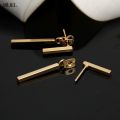 SMJEL 2026 New Fashion Simple T Bar Drop Earring for Women Geometric Ear Jacket Earrings Wedding  S140. 