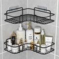 Bathroom Shelf Wall Mounted Corner Storage Shelves Shampoo Holder Cosmetic Rack Iron Shower Drain Basket Bathroom Organizer.