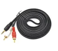 AV cable 3.5mm to 2 RCA 1.5 m audio TV speaker cable DVD player aux3.5mm to RCA red White. 
