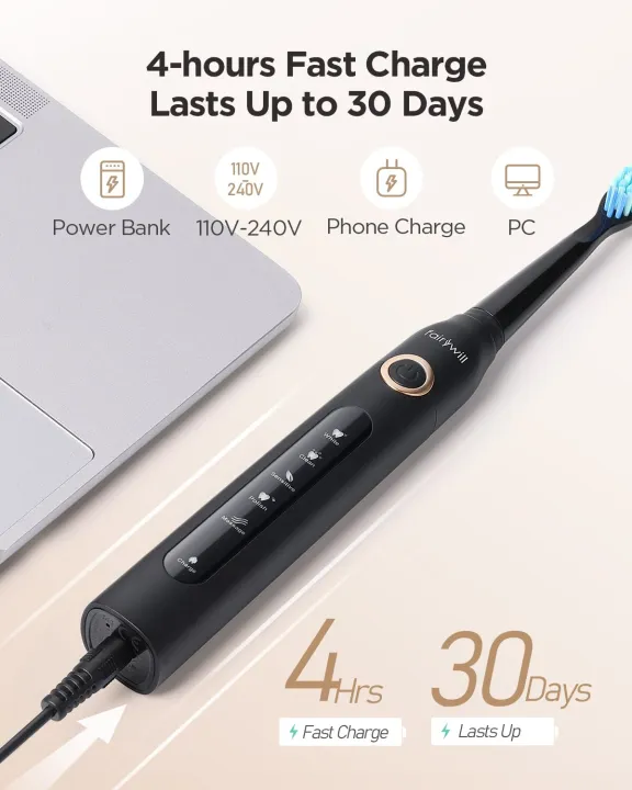 Fairywill%20Electric%20Sonic%20Toothbrush%20USB%20Charge%20FW-507%20Rechargeable%20Waterproof%20Electronic%20Tooth%20Brushes%20Replacement%20Heads%20Adult%20-%20Image%204