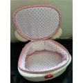 New Cute Rilakkuma Bear Girl Plush Elliptical Stereoscopic Makeup Bag Portable Storage Bag Cute Cartoon Easy Bear Bear Storage W. 
