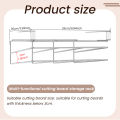 Under Cabinet Cutting Board Organizer Holder Kitchen Hanging Chopping Board Pot Lid Kitchenware Storage Rack Stainless Steel. 
