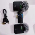 F11-2 Collar Wireless Microphone iPhone/Android & Type C Supported 99% Noise Cancellation. 