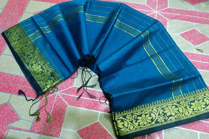 Traditional%20Teal%20Half%20Silk%20Mayabika%20Saree%20-%20Experience%20the%20Rich%20Heritage%20of%20Handcrafted%20Artistry%20-%20-%20Image%205