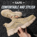Work Shoes Hollow Breathable Steel Toe Boots Lightweight Safety Work Shoes Anti-slippery For Men Women Male Work Sneaker. 