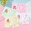 2pcs/Lot Summer Girls Safety Pants Class A Double Layer Pure Cotton Grade Thin Children' Safety Children Bottom Kid Dance Pants. 