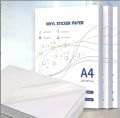 Waterproof A4 Self-adhesive Vinyl Sticker Paper Tear-off Resistant Matte and Glossy Label Sticker For inkjet Printer. 