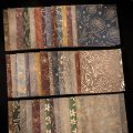 Mr.Paper Hot Stamping Craft Material Paper Lily Cherry Blossom Flower Theme Sulfuric Acid Paper Material Home Decoration Gifts.