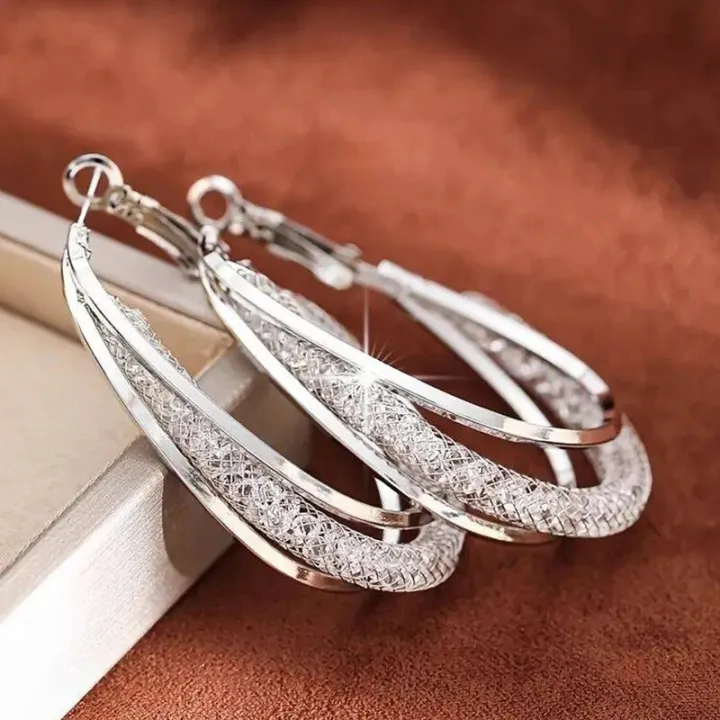 Gold%20Color%20Crystal%20Stone%20Hoop%20Earrings%20Twisted%20Metal%20Shape%20Silver%20Plating%20New%20Fashion%20Women%20Earrings%20Party%20Jewelry%20Birthday%20%20-%20Image%202
