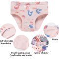 1/3/6/9 Pcs Children's Girls Panties 100% Cotton Soft Pretty Cartoon Unicorn Print Underwear For Girls Undies Boxer Breathable. 