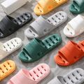 Feslishoet Unisex EVA Non Slip Soft Bottom Leaking Shower Man Woman Home Slippers Punching Bathroom Quick Drying Slipper. 