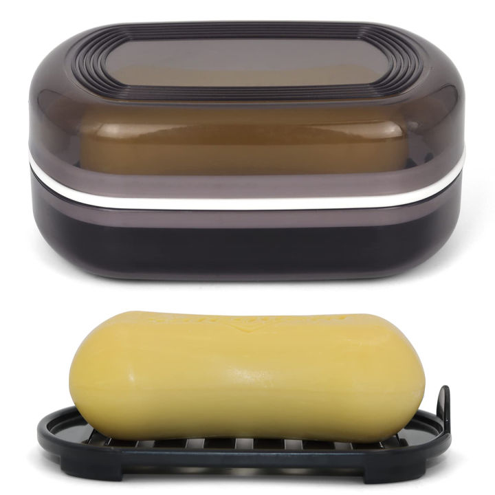 Portable%20Bathroom%20Soap%20Holder%20Container%20Box%20for%20Shower%20Black%20Covered%20Travel%20Soap%20Dish%20Double%20Layered%20Bamboo%20Storage%20-%20Image%202