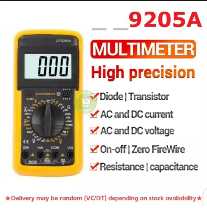 Digital Multimeter vc905a Volt amps Defender ohms Transistor Examination -Multimeter