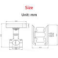 Aluminum Alloy Motorcycle Bike Bicycle Mobile Phone Holder for 4-7 inch Smartphone Riding Navigation Stand Handlebar Mount.