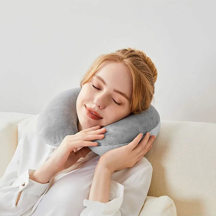 1pc%20Travel%20Pillow%20Neck%20Pillow%20Airplane%20Pillow%20Traveling%20Car%20Home%20Office%20Travel%20Neck%20Flight%20Pillow%20Snap%20Strap%20Soft%20Cover%20-%20Image%204