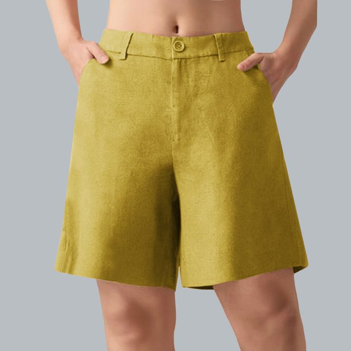 Summer%20New%20High%20Waist%20Shorts%20For%20Women%20Cotton%20Linen%20Casual%20Loose%20Wide%20Leg%20Solid%20Shorts%20Female%20Short%20Pants%20Y2k%20Booty%20Shorts%20-%20Image%207